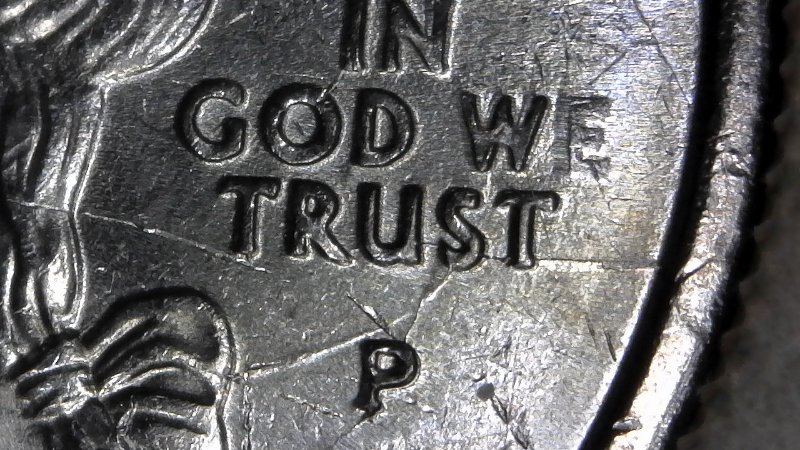 2002-P-Ohio-State-Washington-Quarter-Struck-Through-Grease-And-Die-Cracks-Bought-Off-Ebay